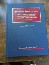 BUSINESS ASSOCIATIONS Cases & Materials... 11th Edition Steven M. Bainbridge Foundations - Associations Law price