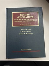 Business Associations, Cases and Materials 7th Edition Stephen M. Bainbridge Foundations - Associations Law price