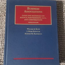 Business Associations Ninth Edition Hardcover by Klein, Ramseyer, Bainbridge Foundations - Associations Law price