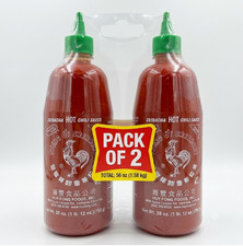 2 pk Huy Fong foods, sriracha hot chili Sauce bottle, large 28oz (793g) Sauce price