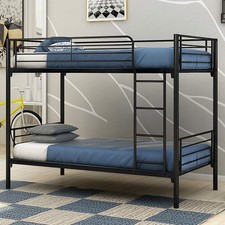 Heavy Duty Metal Bed Frame Twin Over Twin Bunk Bed Ladder Foundation Bunk Bed price