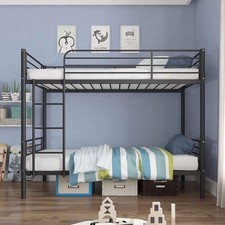 Twin Over Twin Metal Bunk Beds Convertible Bed Frame with Ladder Heavy Duty Bunk Bed price