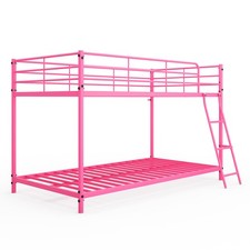 Twin Size Metal Bunk Bed for Kids Teens Adults Heavy Duty Metal Bunk Bed Pink Bunk Bed price