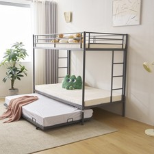 Twin Over Twin Bunk Bed with Trundle Triple Bunk Beds for Kids Teens Adults Room Bunk Bed price