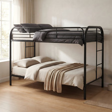 Twin Over Twin Bunk Bed w/ Ladder Space Saving Sturdy Bed Frame for Kids Teens Bunk Bed price