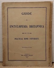1895 Guide to the Encyclopedia Britannica for the Practical Home University Encyclopedias & Reference Publications price