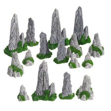 16Pcs Miniature Rockery Figures for Zen Garden Accessories Mini Rockery Decor... Garden Accessory price