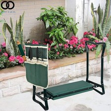 Foldable Garden Kneeler Bench Soft Cushion Seat Pad Kneeling + Stool Pouch Garden Cushion price