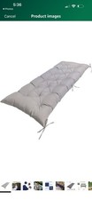 Outdoor Bench Cushion Waterproof Light Grey Bench Cushions for Garden Furniture Garden Cushion price