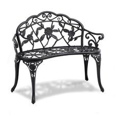 Uimoso Outdoor Bench 38.8in Metal Garden Bench 480lb Park Patio Yard Porch Bench Garden Bench price