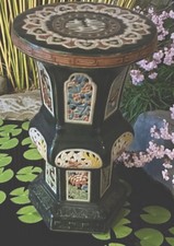 Vintage Ceramic Heavy Garden Stool Or Side Table Or Plant Stand Beautiful Garden Side Table price