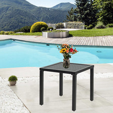Metal Side Table Patio Outdoor End Coffee Table Square for Porch Balcony Garden Garden Side Table price
