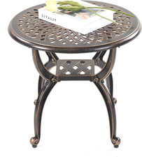 Outdoor Rust-Resistant Cast Aluminum Side Table for Patio, Garden Garden Side Table price
