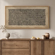 Large Framed Abstract Wall Art for Living Room, Neutral Wabi Sabi Black Brown... Canvas Painting price
