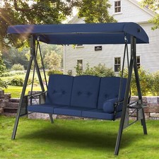 Outdoor 3-Seat Patio Swing Chair Porch Swing W/Adjustable Canopy for Garden Garden Swing price