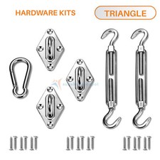 Sun Shade Sail Hardware Kit Garden Patio Awning Canopy Waterproof Cover Outdoor Garden Awning price