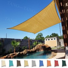 Permeable Shade Sail Patio Awning Outdoor Garden Pool Sun Canopy Shelter Cover Garden Awning price