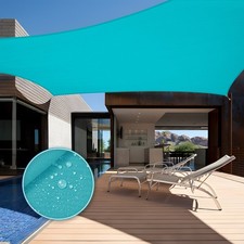 Sun Shade Sail Garden Waterproof Awning Canopy Rectangle Cover Outdoor Turquoise Garden Awning price