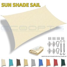 Outdoor Sun Shade Sail Canopy Shelter Cover Patio Awning Garden Pool Rectangle Garden Awning price