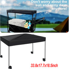Awning Canopy for Garden Wagon, Folding Collapsible Sun Shade Cover for Trolley Garden Awning price