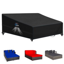 Garden Patio Rattan Daybed Cover Patio Bed Cover 69" W x 71" D x 31.5" H,Heav... Garden Daybed price