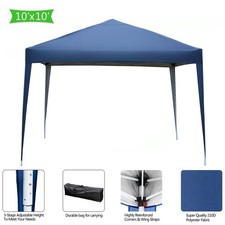 10'x10' EZ Pop Up Canopy Outdoor Wedding Party Tent Folding Gazebo White Gazebo price