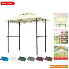 Stylish 5x8 ft Double-Tiered Gazebo Canopy - Waterproof & UV Resistant Gazebo price