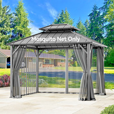 Gazebo Mosquito Netting Waterproof Insect Screen Easy Install Double Zippers Gazebo price