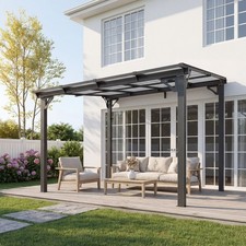 8 x 10 ft Hardtop Sloping Pitched Roof Gazebo Pergola, Patio Covers  for Patio Gazebo price
