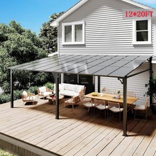 NEW🔥12x20ft Hardtop Sloping Pitched Roof Gazebo Pergola, Patio Covers For Patio Gazebo price