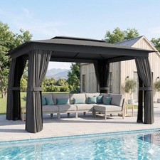 10' x 12' Outdoor Patio Gazebo, Double Roof Gazebo Canopy Shelter Gazebo price