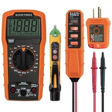 Klein Tools MM320KIT 600V 10A 2 Ohms Digital Multimeter Electrical Test Kit New Other Test and Measurement Devices price