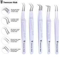 Professional Eyelash Extension Tweezers Set 5PCS Volume Isolation Lash Tools Tweezers price