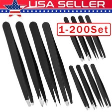 Eyebrow Tweezers Eyebrow Clip 4Piece Hair Beauty Pluckers Stainless Steel Tweezers price