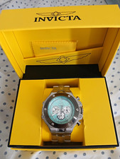 Invicta Reserve Men's Quartz Chronograph 24-Hour Date Turquoise Dial Watch Box Wristwatches price