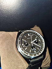 Bulova Lunar Pilot Quartz Chronograph Tachymeter Black Dial NATO Strap Box Wristwatches price