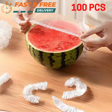 100Pcs Food Cover Disposable Plastic Wrap Elastic Food Covers For Fruit Bowl Cup Food price