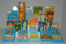 Pretend Grocery Store Play Food Toy Kid's Cardboard Cans and Boxes Food price