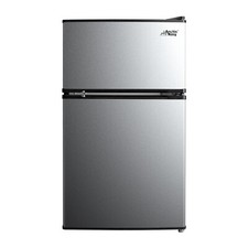 Arctic King 3.2 Cu ft Two Door Mini Fridge with Freezer, Stainless Steel, E-Star Freezers price