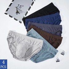 4 Pack Men's Cotton Briefs Underwear Breathable Plus Size XL 2XL 3XL 4XL 5XL Men's Briefs price