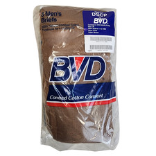 Men’s Brown BVD Cotton Underwear Briefs 3-Pack - New Men's Briefs price