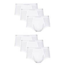 Hanes Briefs 6-Pack Men's Tagless Underwear White ComfortSoft Waistband Wicking Men's Briefs price