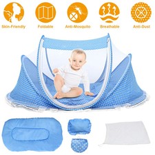 Foldable Baby Travel Bed - Mosquito Net, Pillow, Mattress - Travel, Outdoor Baby Bed price