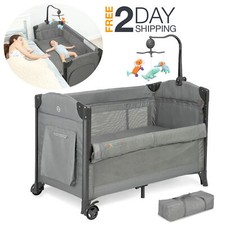 Cuna De Bebe Para Junto Cama Plegable Portatil Con musica y Juguetes Giratoria Baby Bed price