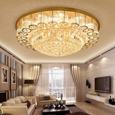 Modern LED K9 Crystal Ceiling Light Pendant Lamp Chandelier with Remote Control Auxiliary Materials price