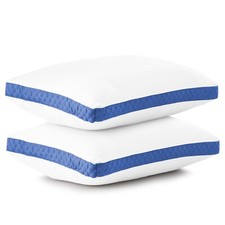 Gusseted Pillow Set of 2 Bed Pillows Neck Support Side & Back Sleepers Pillows Pillow price