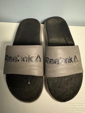 Reebok Men's Slide Sandals in Gray and Black, Size 11 Men's Slippers and Sandals price