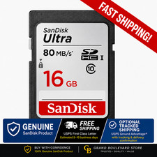 SanDisk Ultra 16GB 80MB/s SD SDHC SDSDUNC Camera Card 10 Genuine OEM Memory Cards price