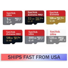 SanDisk MicroSD TF Memory Card 32GB 64GB 128GB 256GB 512GB 1TB Ultra Extreme Lot Memory Cards price