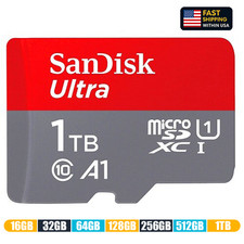 SanDisk Micro SD Card Ultra Memory Card 16GB 32GB 64GB 128GB 256GB 512GB 1TB Lot Memory Cards price